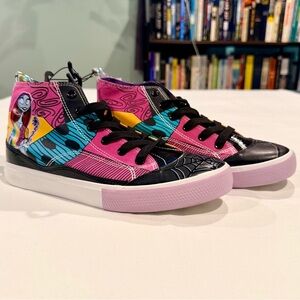 New The Nightmare Before Christmas Sneakers Womens 8.5 High Tops Jack and Sally